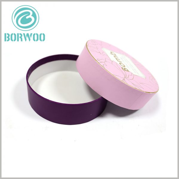 Custom Pink small cardboard tube packaging for cosmetics. Decorative shredded paper or inserts can be placed inside the customized tube packaging to improve the protection of the packaging for the product.