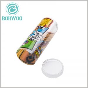 Custom Printed plastic tube packaging with clear lids wholesale.Custom high quality Printed plastic tube packaging boxes with clear lids wholesale