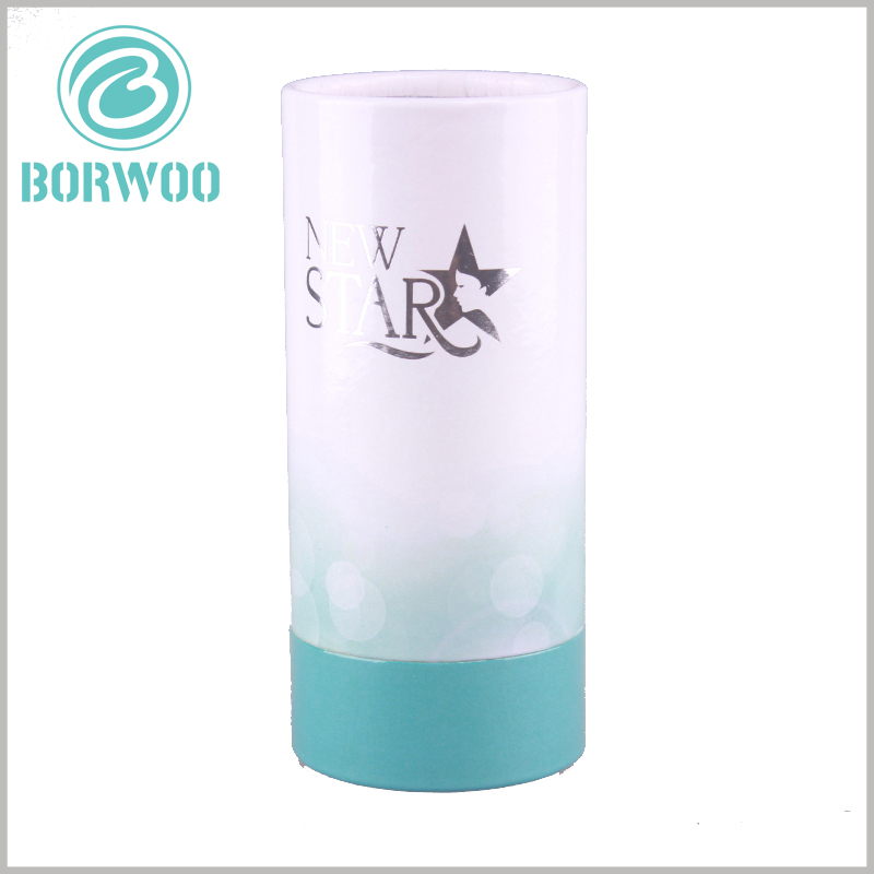 Custom Simple design of paper round tube packaging for cosmetics.But it has a unique visual effect that can attract consumers’ attention and promote product sales.