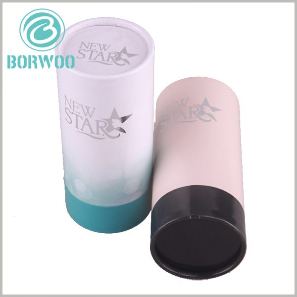Custom Simple design of paper tube packaging for cosmetics.The thickness of the paper tube is 1.2mm-1.5mm, which is durable and can protect skin care products or cosmetics.