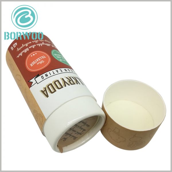 Custom Small diameter cardboard tube for food boxes. CMYK printing can form a variety of patterns and texts to illustrate products and brands.
