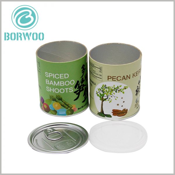 Custom Tube food packaging with easy-open aluminum lid for dried fruit.Food tube packaging has high safety and can fully meet the needs of food safety.
