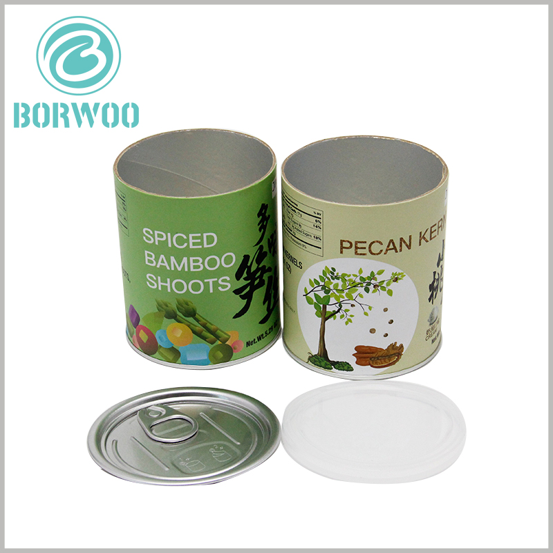 Custom Tube food packaging with easy-open aluminum lid for dried fruit.Food tube packaging has high safety and can fully meet the needs of food safety.