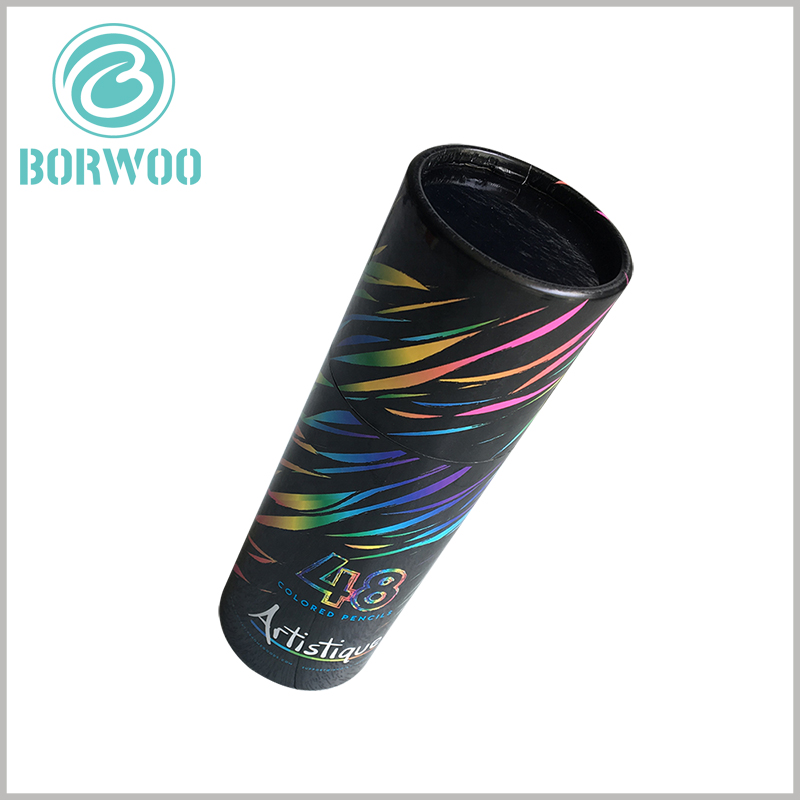 Custom cardboard round tubes packaging for pencils.The paper tube is colorful in color, beautiful in color, unique and attractive