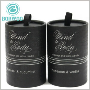 Custom cardboard tube for candle packaging boxes