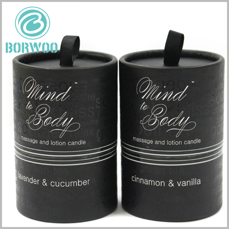 Custom cardboard tube for candle packaging boxes