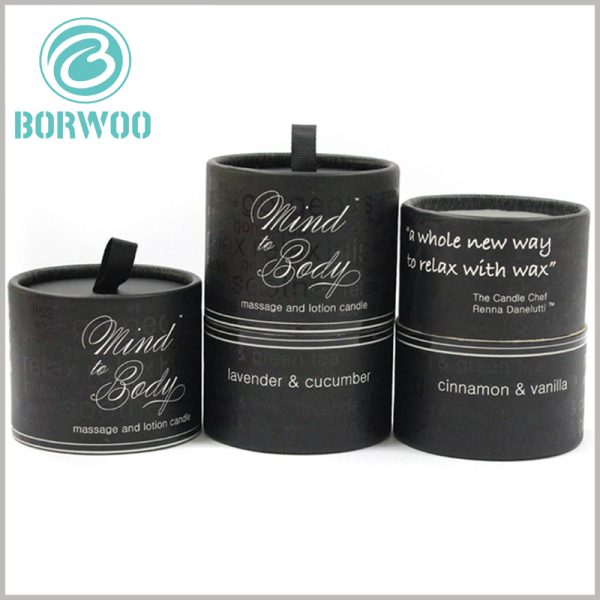 Custom cardboard tube packaging for candle boxes