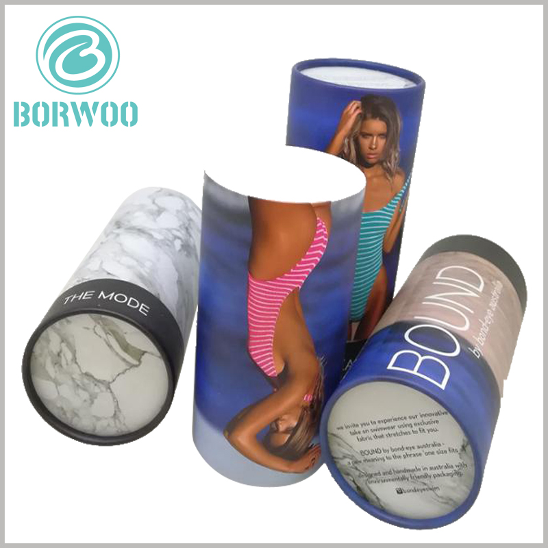 Custom creative cardboard tube for underwear packaging.Using creative packaging can leave a deep impression of the underwear brand