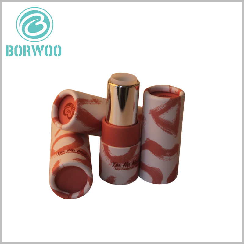 Custom cute paper lipstick tubes packaging.Different packaging designs can be selected according to different target customers of lipstick