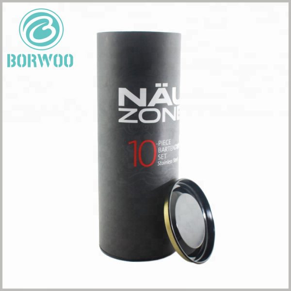 Custom large diameter black cardboard tubes packaging boxes wholesale.this large diameter cylindrical packaging box don’t have an inner/outer tube structure