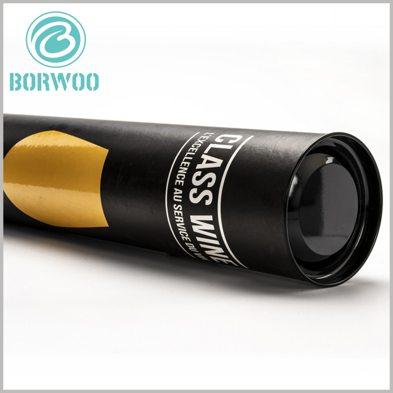 Custom long cardboard tubes packaging for wine glass.Use paper tube packaging to better protect the inside of the package