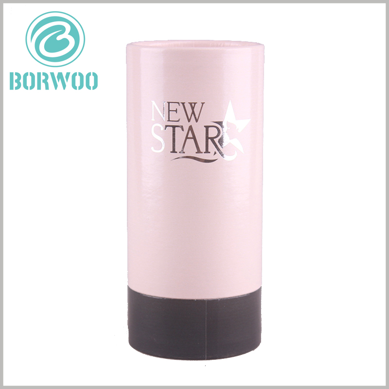 Custom paper tube packaging for cosmetics boxes.There are no other text and graphic prints on the paper tube except the brand name and logo.