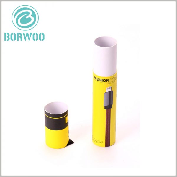 Custom printed small paper tubes for cable packaging.The packaged pattern can directly determine the product inside the package.