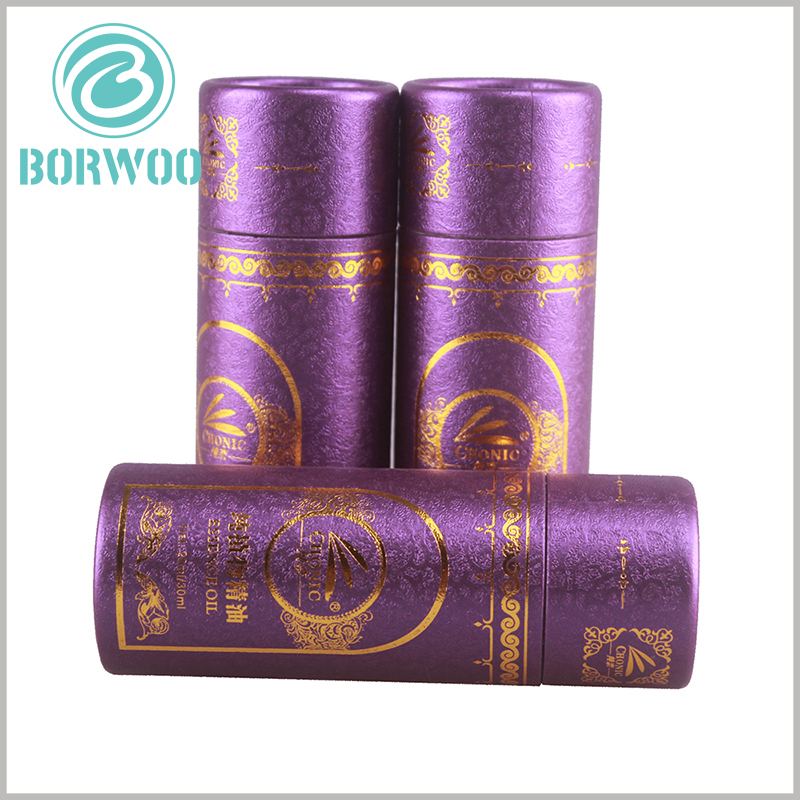 Custom small round boxes for 30 ml essential oil packaging.quite a nice choice for your stylish cosmetic products.