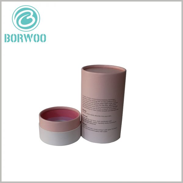 Custom tube boxes packaging for bottles.The inside of the paper tube has EVA or sponge, which improves the protection of the glass bottle by cushioning.