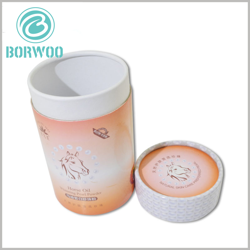 Cylinder cardboard boxes for skincare packaging