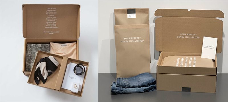 Degradable e-commerce paper packaging, environmentally friendly clothes packaging, reusable