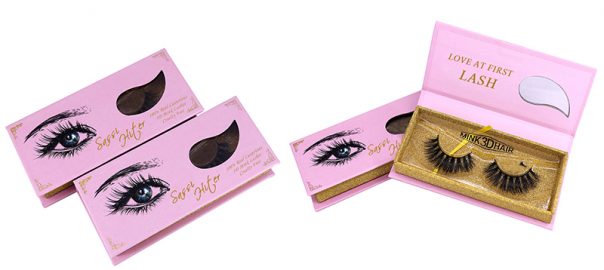 For small businesses, Design creative product packaging with window is very good, can directly highlight the characteristics of eyelash products