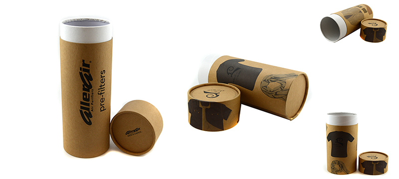Environmentally friendly shirt paper tube packaging with logo wholesale