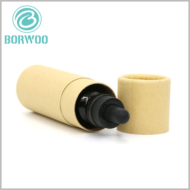 Essential oil kraft paper tube packaging without printing
