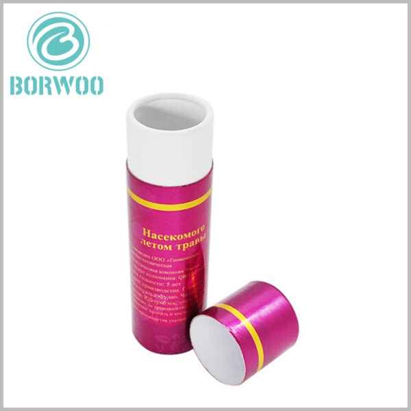 Exquisite cardboard tube for essential oil packaging boxes.made of 300g SBS and 128g double chrome paper