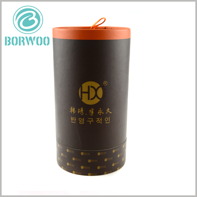 Exquisite cardboard tube gift packaging boxes custom.CMYK printing makes the product display more perfect