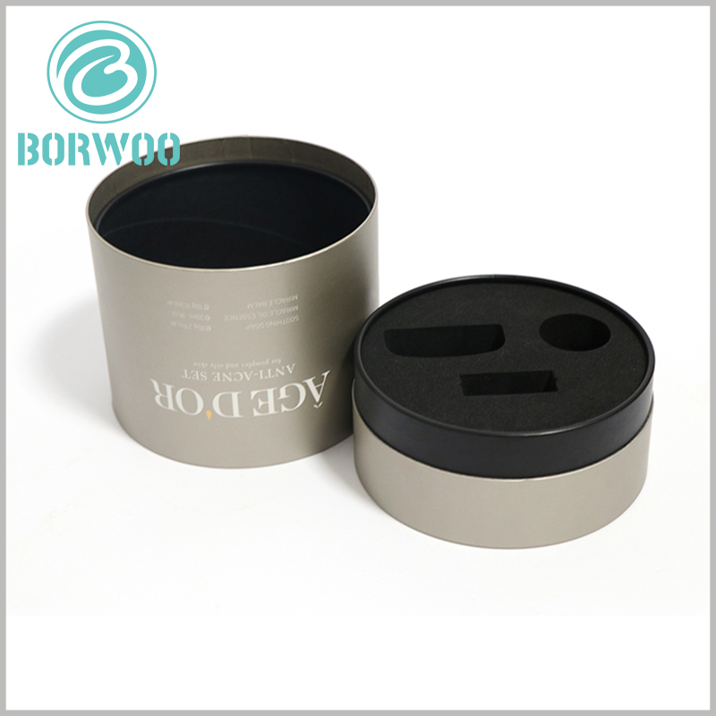 Exquisite tube cosmetic packaging with EVA insert for anti-acne set.High-density EVA plug-in is one of the important ways to protect cosmetics