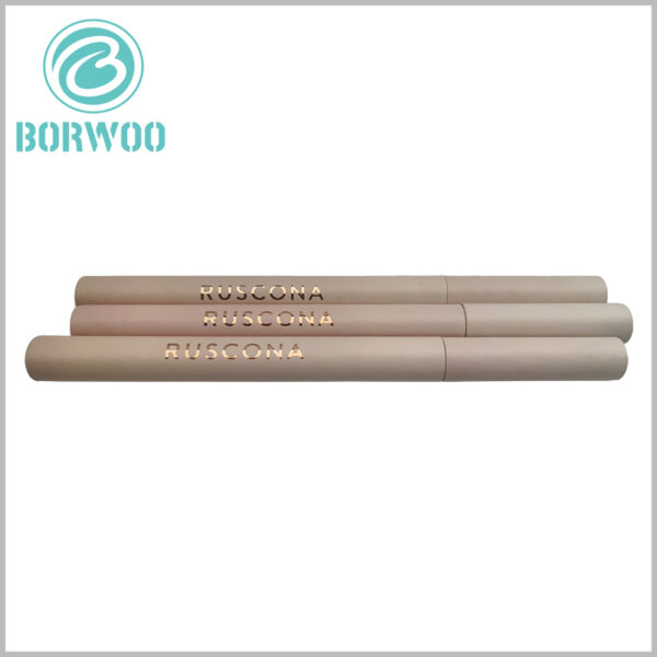 Eyebrow Pencil Packaging Paper Tube with bronzing printed, the unique design combines the product and brand characteristics, which is very helpful for promotion