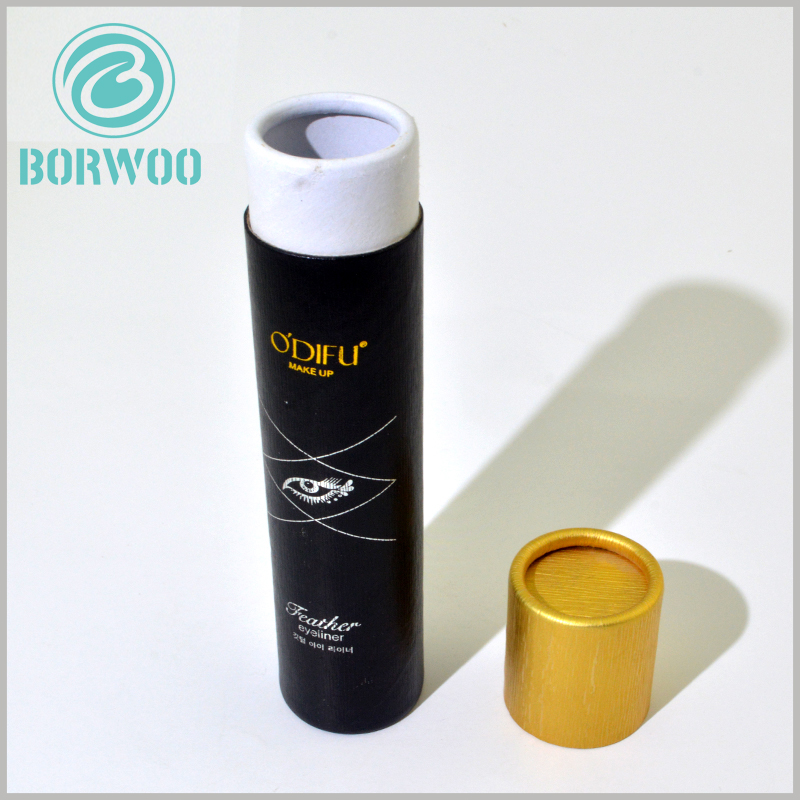 Eyelash brush cardboard tube boxes with lids wholesale