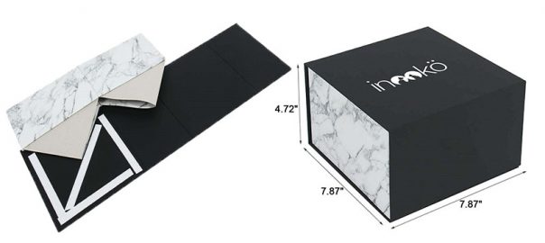 Foldable handmade gift boxes, hard cardboard boxes foldable, reducing packaging shipping and storage costs