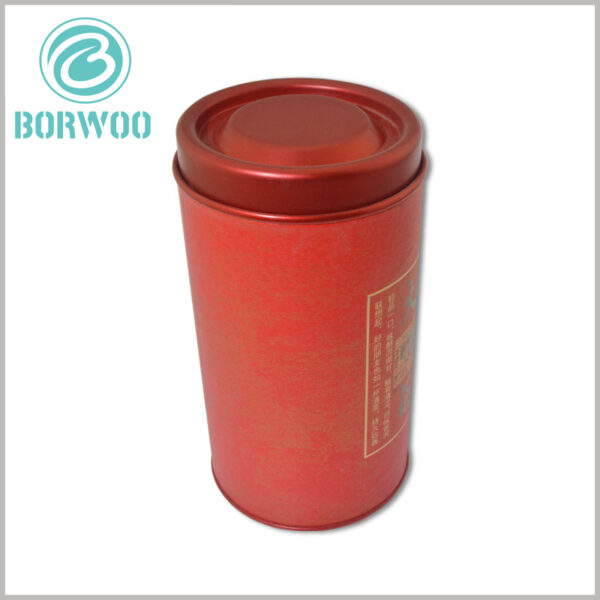 Food grade paper tube packaging with iron cover wholesale