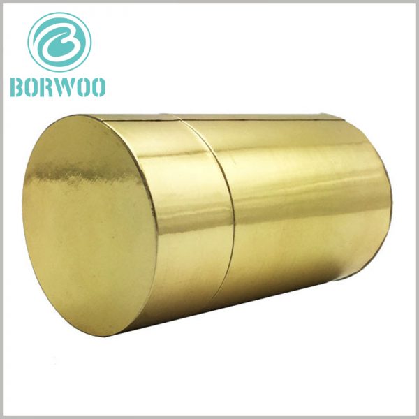 Gold cardboard round boxes wholesale