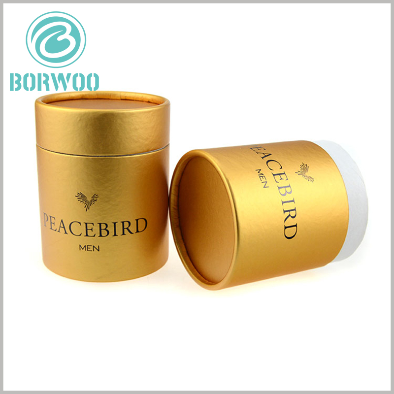 Gold large diameter cardboard tube packaging wholesale.The appearance of the paper tube is golden. As a representative of luxury color, golden can better reflect the high-end and value of the product.