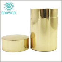 Gold round boxes packaging wholesale