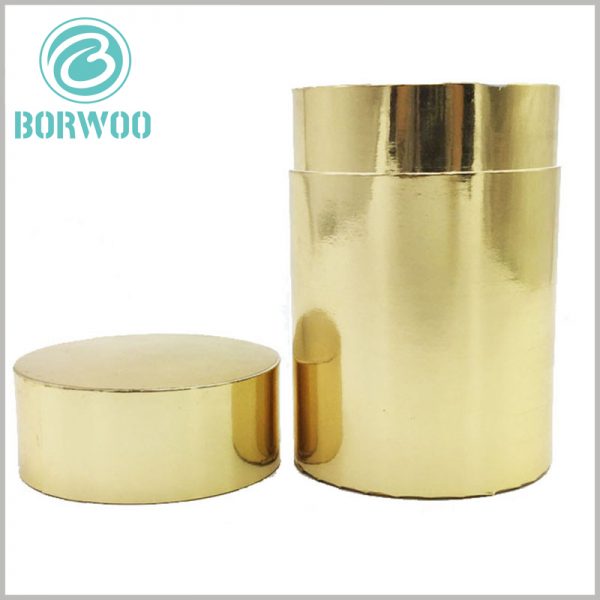 Gold round boxes packaging wholesale