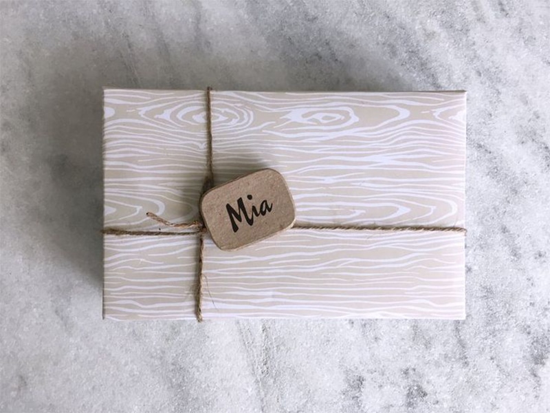 Grainy paper gift boxes packaging, light colored willow paper pattern square gift box packaging