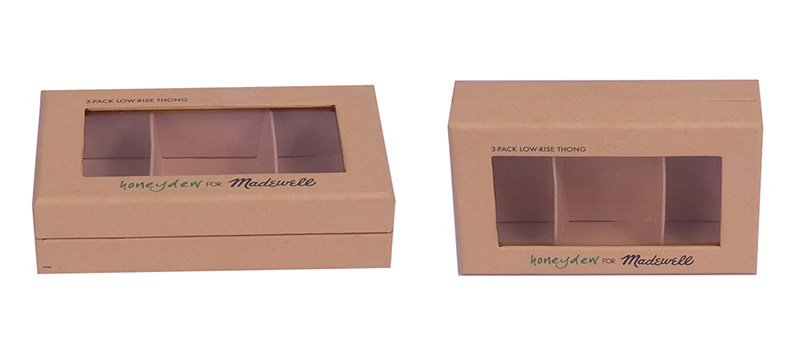 Kraft packaging boxes with window, the characteristics of the product can be very good through the transparent window