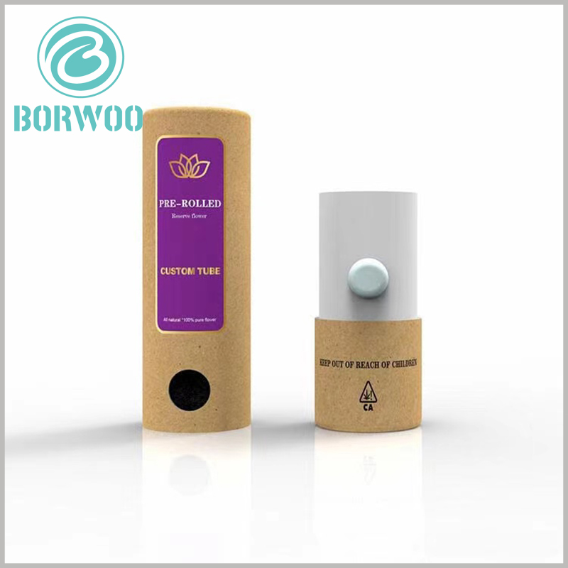 Kraft paper tube packaging with child resistant lock.The kraft paper tube packaging is cleverly designed to prevent children from opening the packaging and using e-cigarettes.
