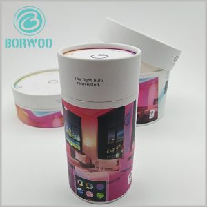 LED bulbs paper tube packaging boxes with creative design