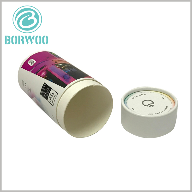 LED bulbs paper tube packaging boxes with lids wholesale