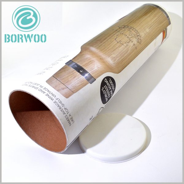 Large cardboard cylinder packaging for wine