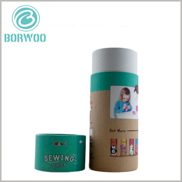 Custom qulity large cardboard tube packaging for toys boxes.Any content can be printed on the customized paper tube, including product pictures, instructions for use and brand information, etc., to improve the promotion of the product