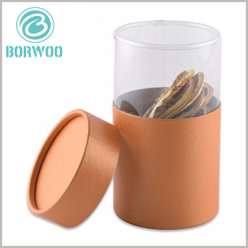 Multi-options cardboard food tube packaging boxes with windows