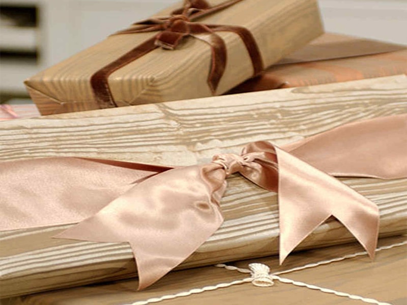 Natural Wood Paper gift boxes