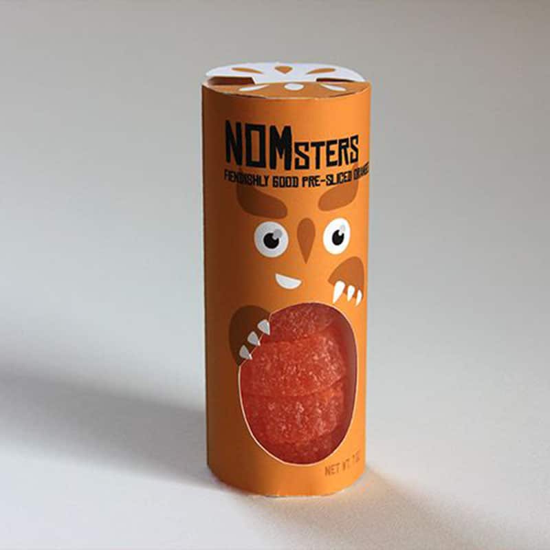 Orange tube packaging