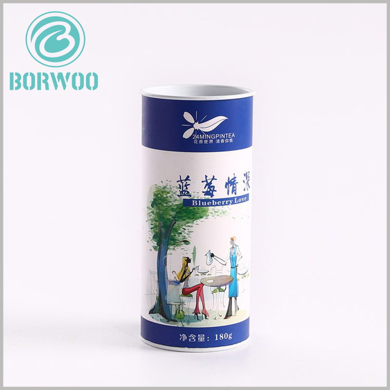 Paper round Tube food Packaging with Lid.Customized high quality Paper Tube food Packaging with Lid wholesale from China