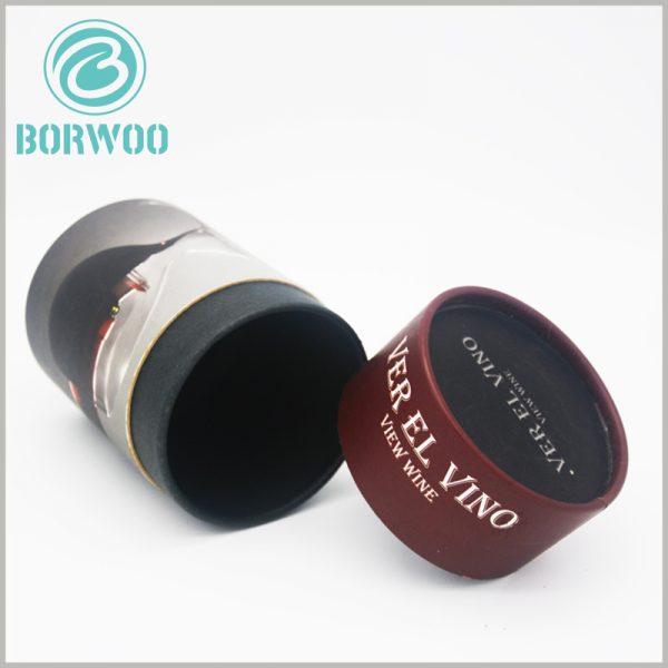 Premium wine tube packaging boxes with printing wholesale.unique design can enhance the competitiveness of products and brands, and increase sales of wine