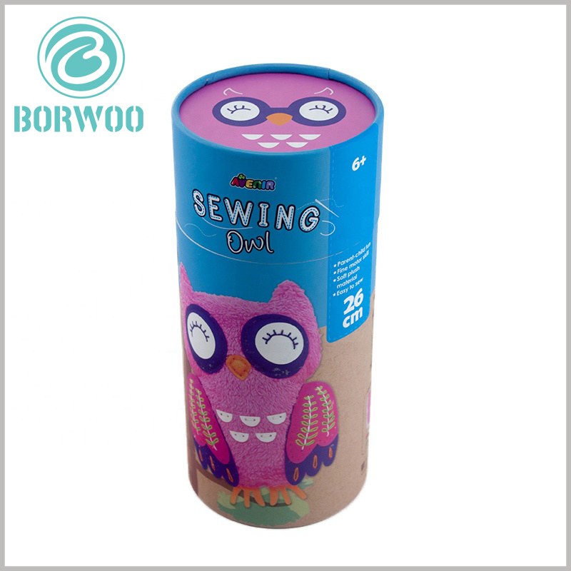 Printable cylinder tube packaging for toys boxes.Specific package printing content plays a role in promoting the product.