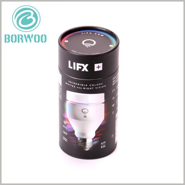 Printable empty cardboard tubes for Led bulb packaging boxes.The product style of the led bulb is reflected in the front of the package.