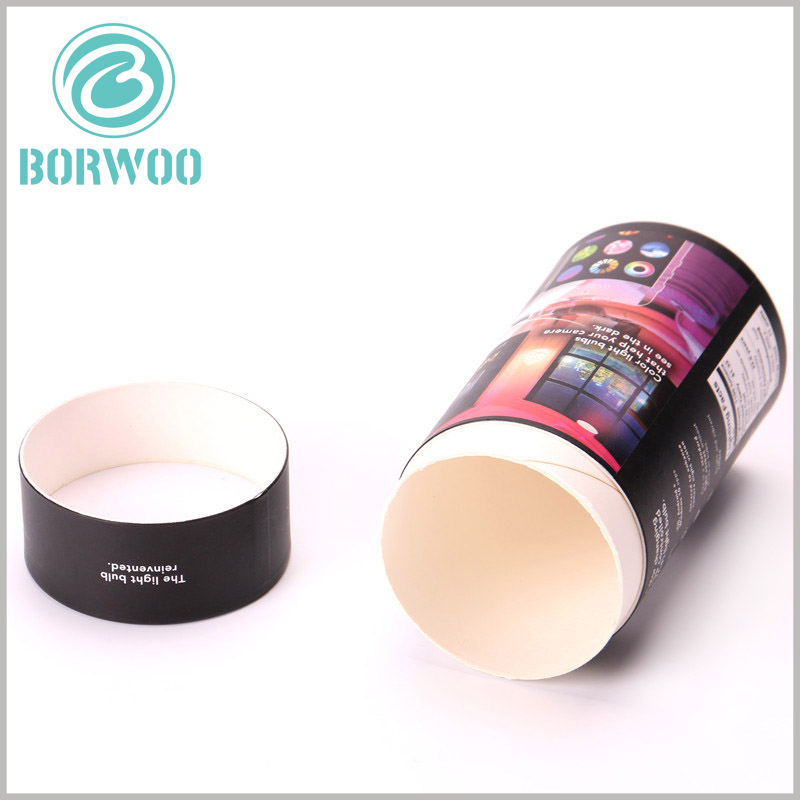 Printable large cardboard tubes for Led bulb packaging.Printed The bulb is used and what the advantages can be in packaging